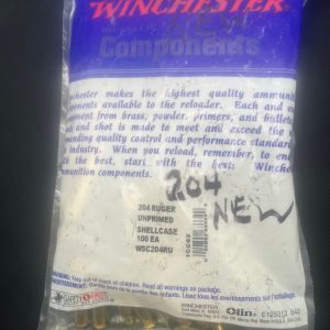 204 Ruger - New Factory WINCHESTER Brass 100