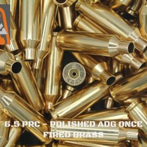 6.5 PRC - ADG Polished Once Fired Brass (50)