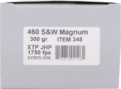 UNDERWOOD 460 SW MAG 300GR - XTP JHP 20BX/10CS - Image 2